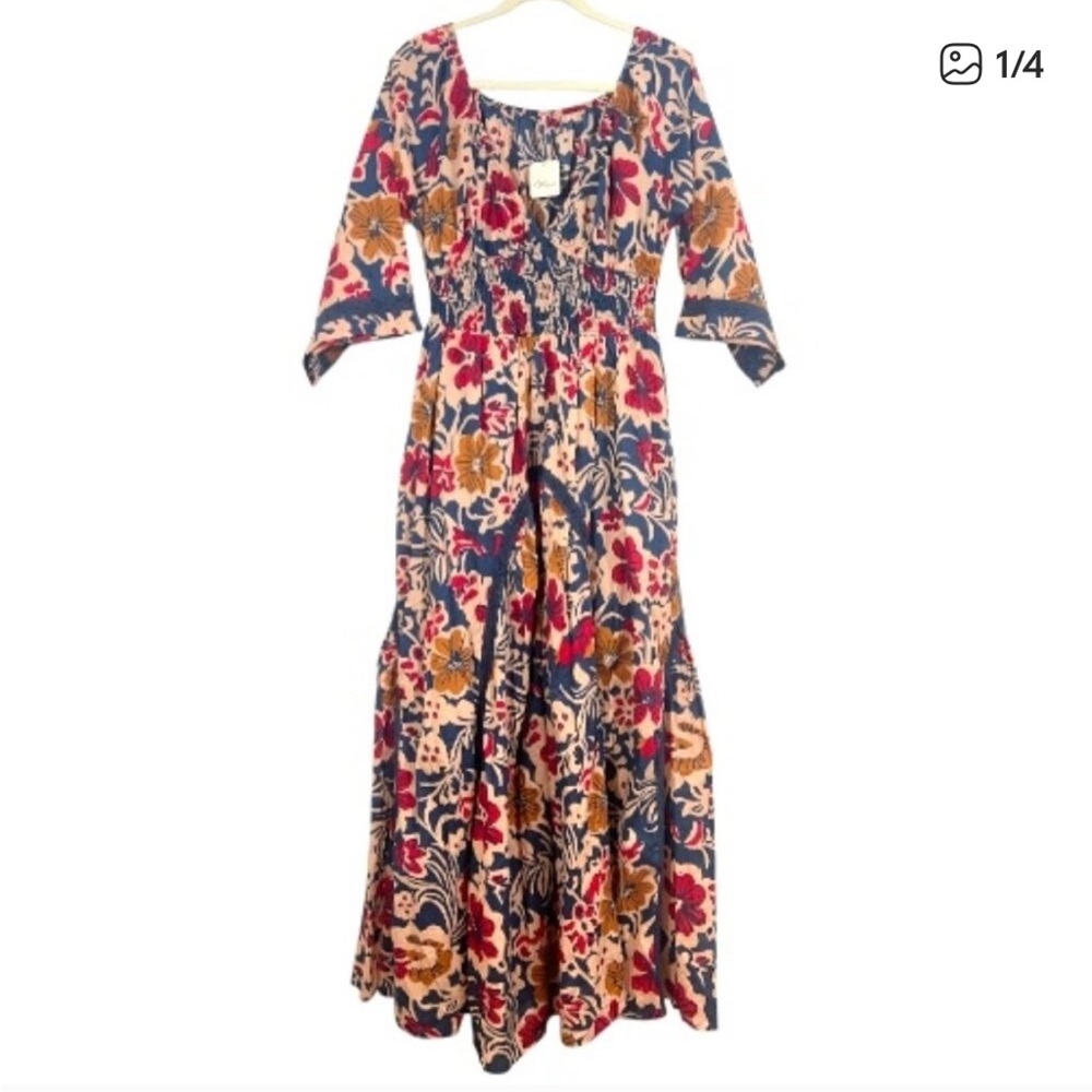 Free People Printed Dixie Maxi Dress Size Medium New $168